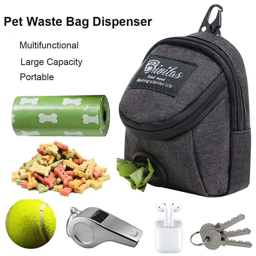 Multipurpose Pet Dog treat pouch and Dog Poop Bag Dispenser,  Durable Pet accessories