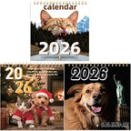  2026 Cute Cat & Dog Creative Calendar New Design,  Thoughtful New Year's Gift for Friends and Family