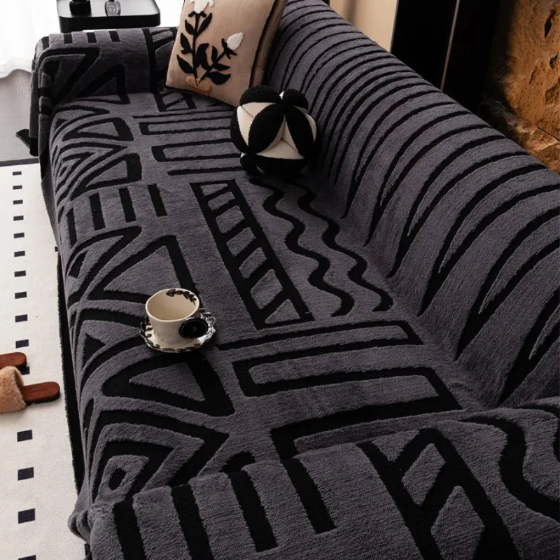 1pc New Bohemian Style Sofa Protector blanket - Suitable for Pets Anti-slip Protection