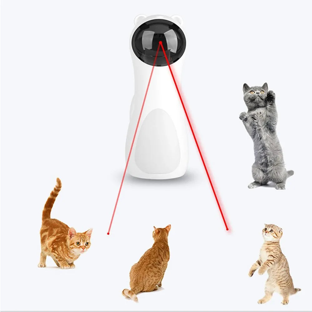 Multi-Angle Cat LED Laser Toy, Interactive Play for cats, exercise, entertaining and training
