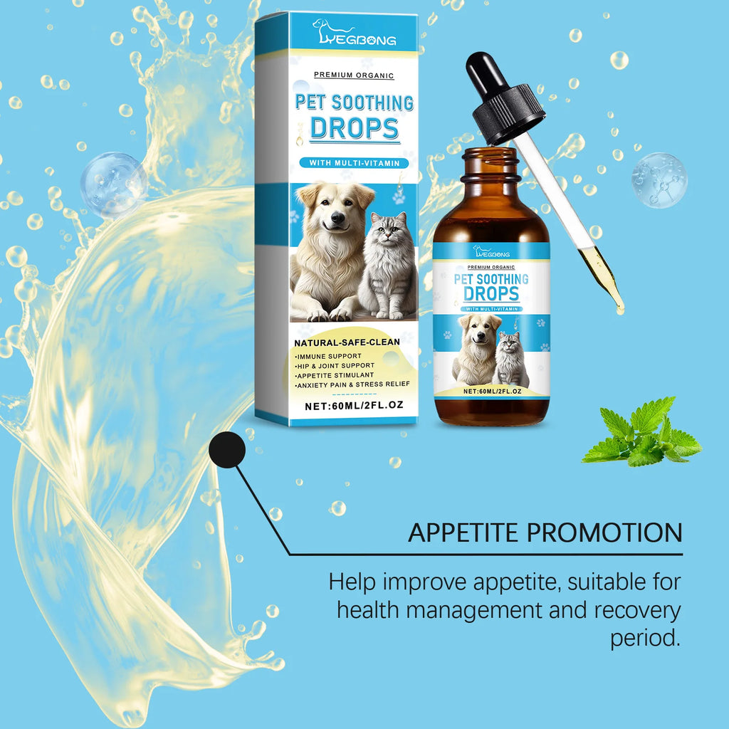 Immunity Boost Care Drops, Relieves Pet Stress and Pain, Enhance Pets' Immunity for Dogs and Cats