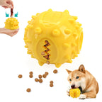 Dog Interactive Chew Treat Dispensing Ball - Self-Play, Boredom Relief, Bite-Resistant, Teeth Cleaning Pet Toy,