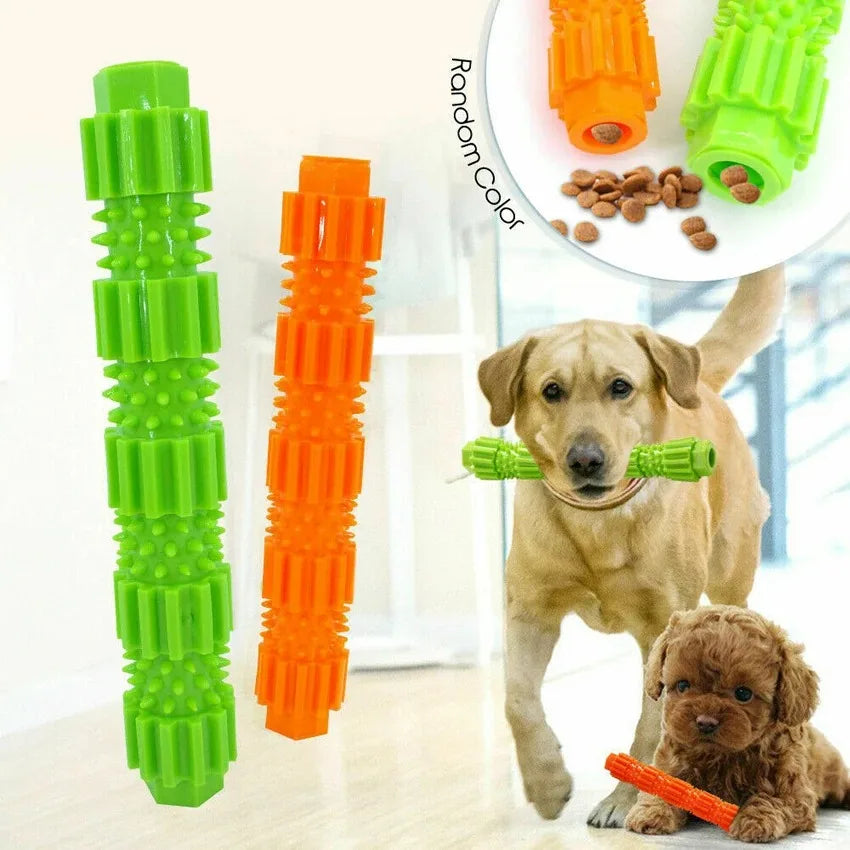 Pet Dog Chew Toy for Aggressive Chewers Treat Dispensing Teeth Cleaning Squeaking
