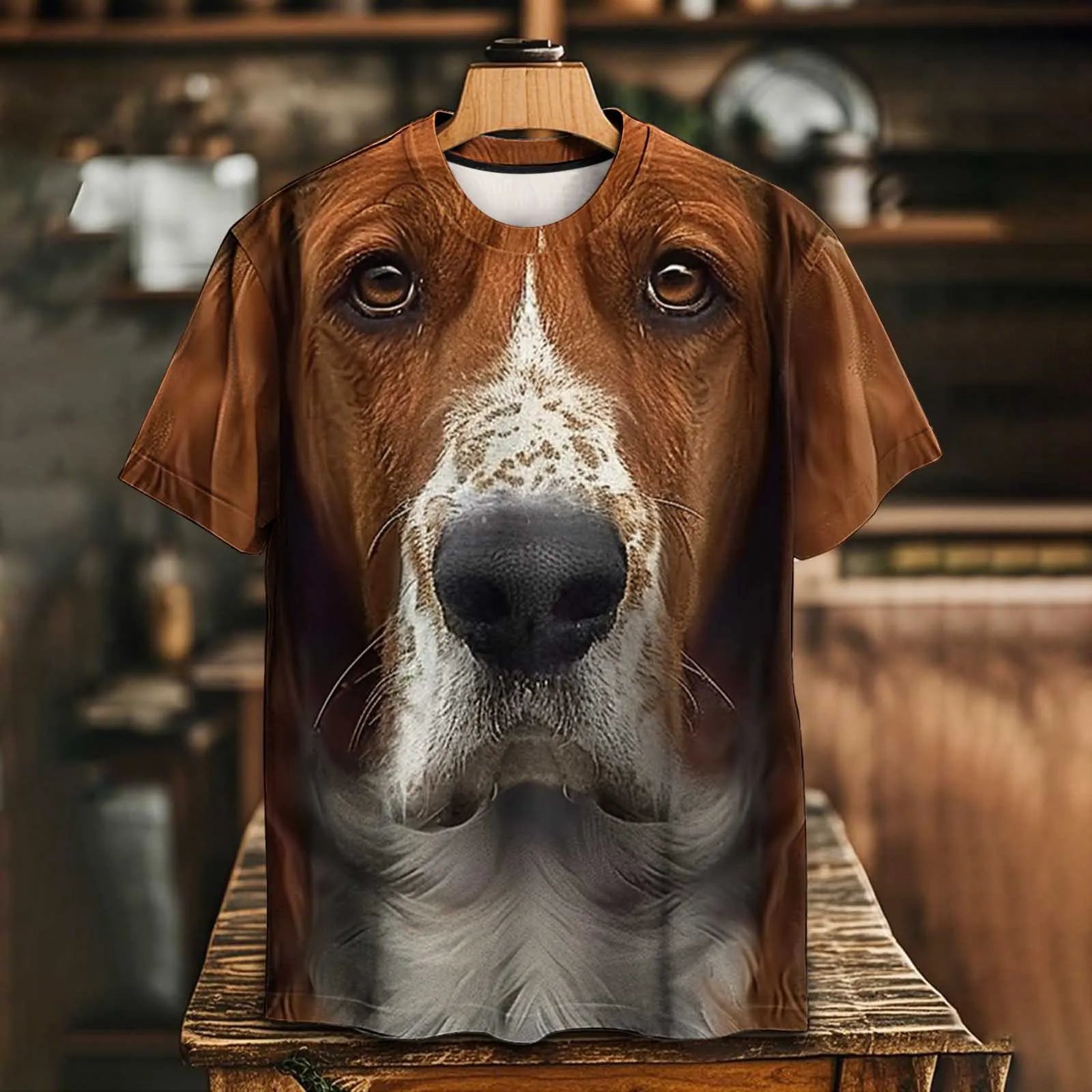 Cute Dog Breed Tee or T-Shirt for men realistic print