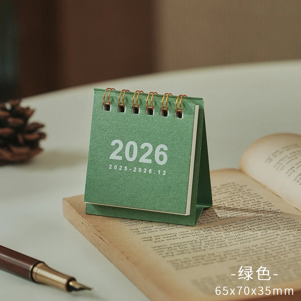 2026 Desk Calendar Kawaii Mini Calendar Books, Daily To-Do List,  Daily Monthly Yearly Planner,  Time Manegement Calendar