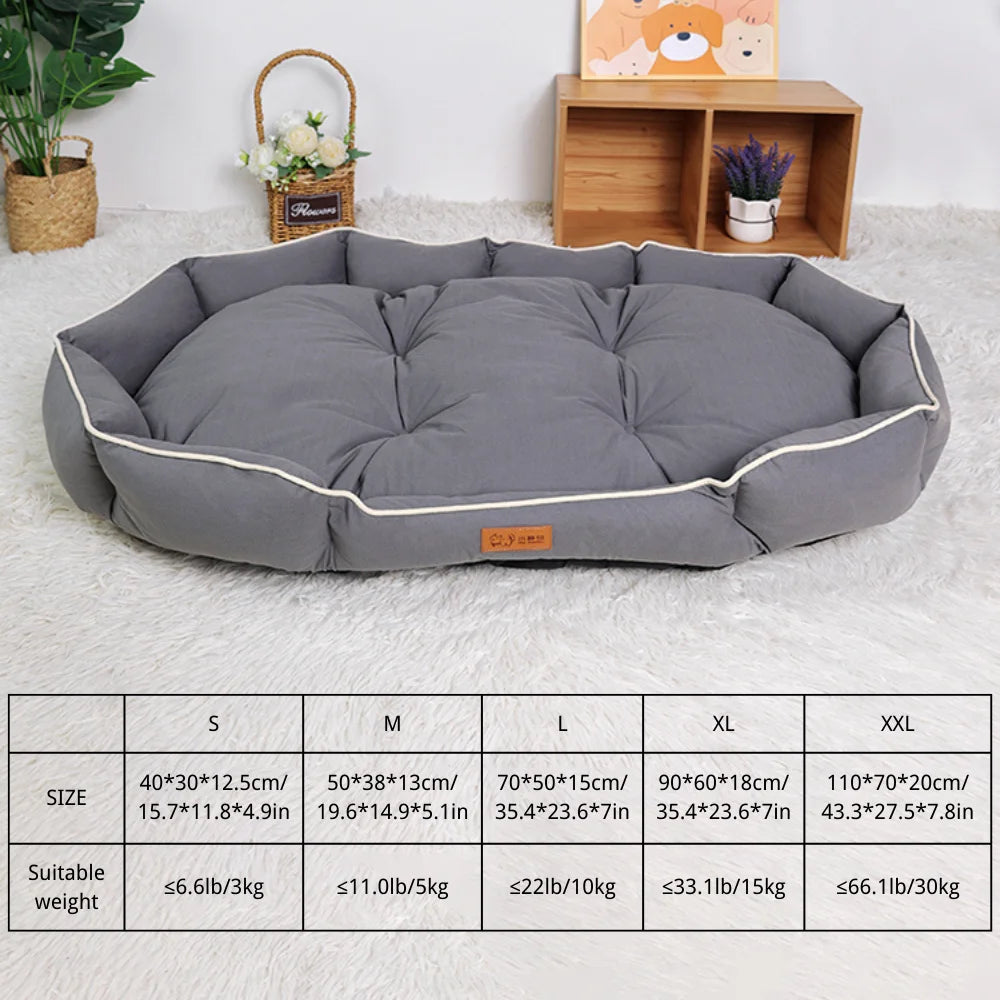 Dog Bed Sofa for Various  Dog sizes - Washable Orthopedic Soft Durable Dog - Anti-Slip Bottom