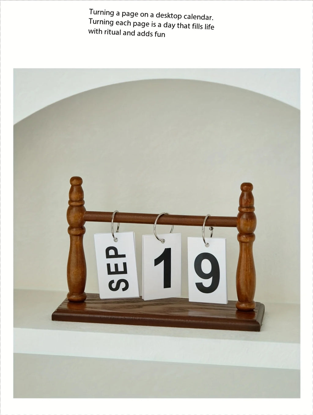 Desk Calendars for Office, Flip Calendar Perpetual Desktop Calendar 2026 Cute Flip Calendar, Home Decor