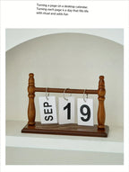 Desk Calendars for Office, Flip Calendar Perpetual Desktop Calendar 2026 Cute Flip Calendar, Home Decor