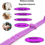 Calming Collar for Cats Pet Calming Pheromone Collar for Cats Dogs Calming Collar for Anxiety Effective Relieve Anxiety Stress
