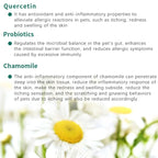 Anti-allergy & Immune Support Powder for dogs, Contains Omega-3 Fish Oil, Probiotics, Quercetin for itching relief and seasonal allergies