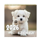 2026 New Dogs, Dog-Lovers Calendar - Year, Monthly, Planner Agenda Schedule Organizer Wall Calendar