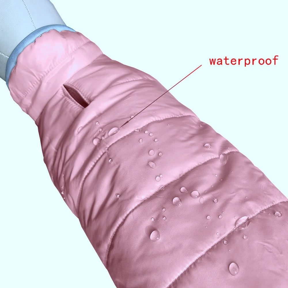 Reversible Dog Vest (Jacket), Waterproof, Winter, Cold Weather Dog Coat, Outfit for Small, Medium Dogs