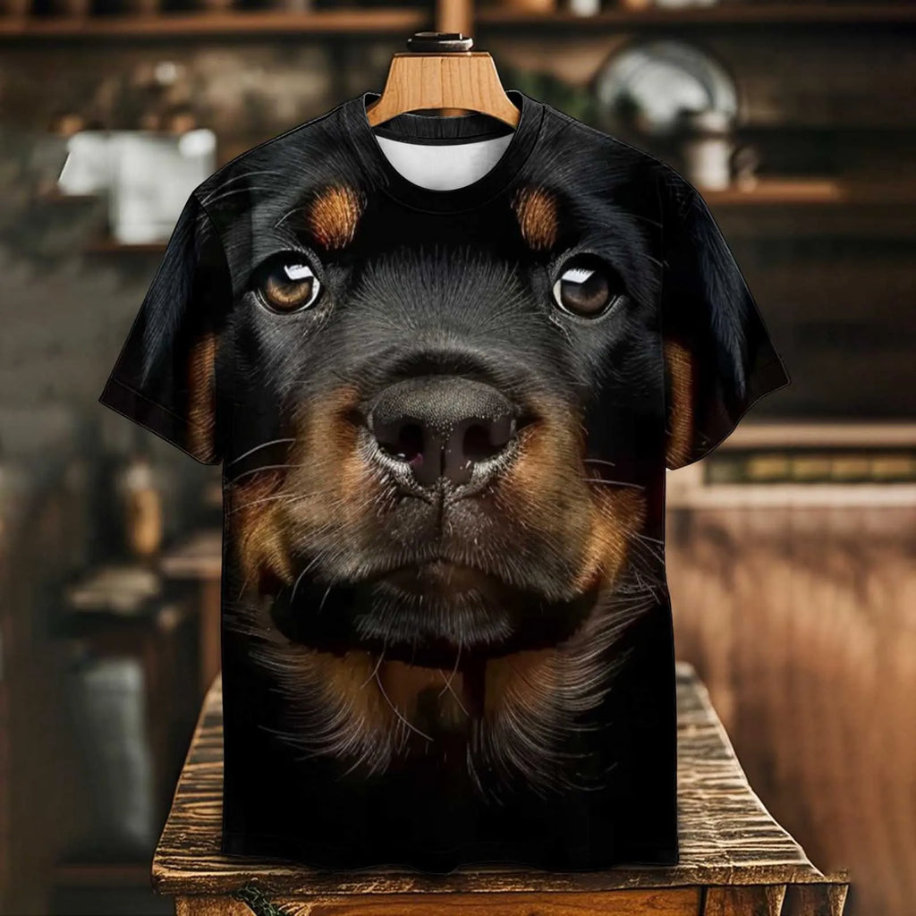 Cute Dog Breed Tee or T-Shirt for men realistic print