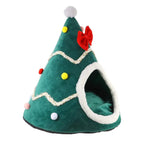 Christmas Tree Cave - Cozy Cat House Pets,  Small Dogs,  Puppy, Kitten,  Cat Cave - Warm, Soft, comfortable environment