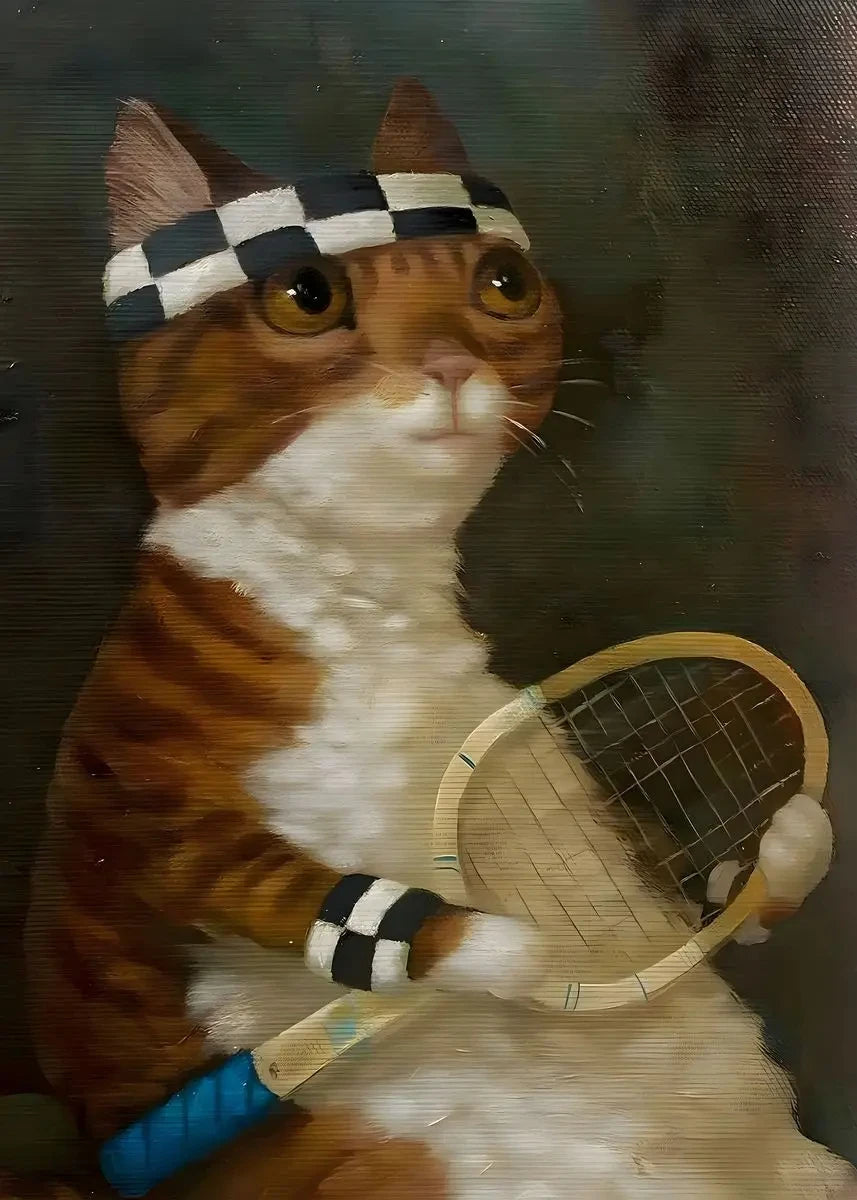 Funny Animals Personify Poster Print Cat Dog Rabbit Hamster Eat Something Canvas Painting Wall Art for Living Room Home Decor