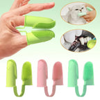Pet Two-finger Toothbrush for Dogs or Cats,  Teeth Cleaning, Oral Cleaning Tools for Pets