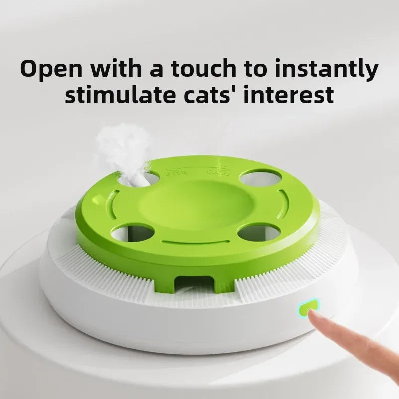 Electric Cat toys Self - Smart Boredom - Turntable - Automatic Teaser with Cat Sticks - Pet Food
