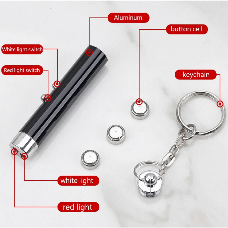 Pet LED Red Point Training Torch for Cats  or Dogs Cat Laser pen pointer pet for Fun Chase or Pet Training, multiple color choices