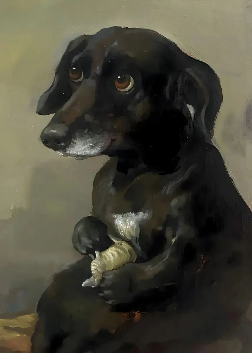 Funny Animals Personify Poster Print Cat Dog Rabbit Hamster Eat Something Canvas Painting Wall Art for Living Room Home Decor