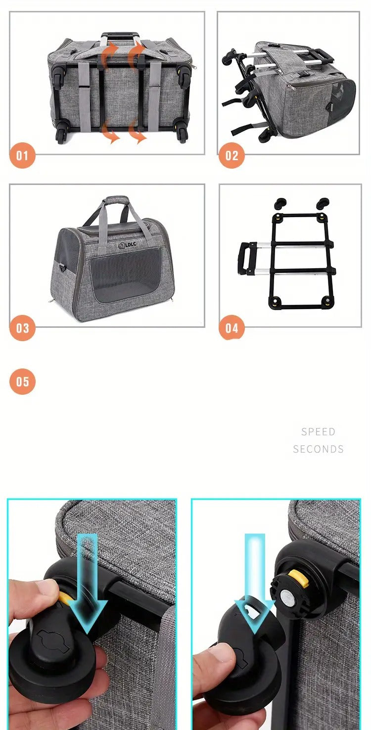 Cat Carrier - Wheels